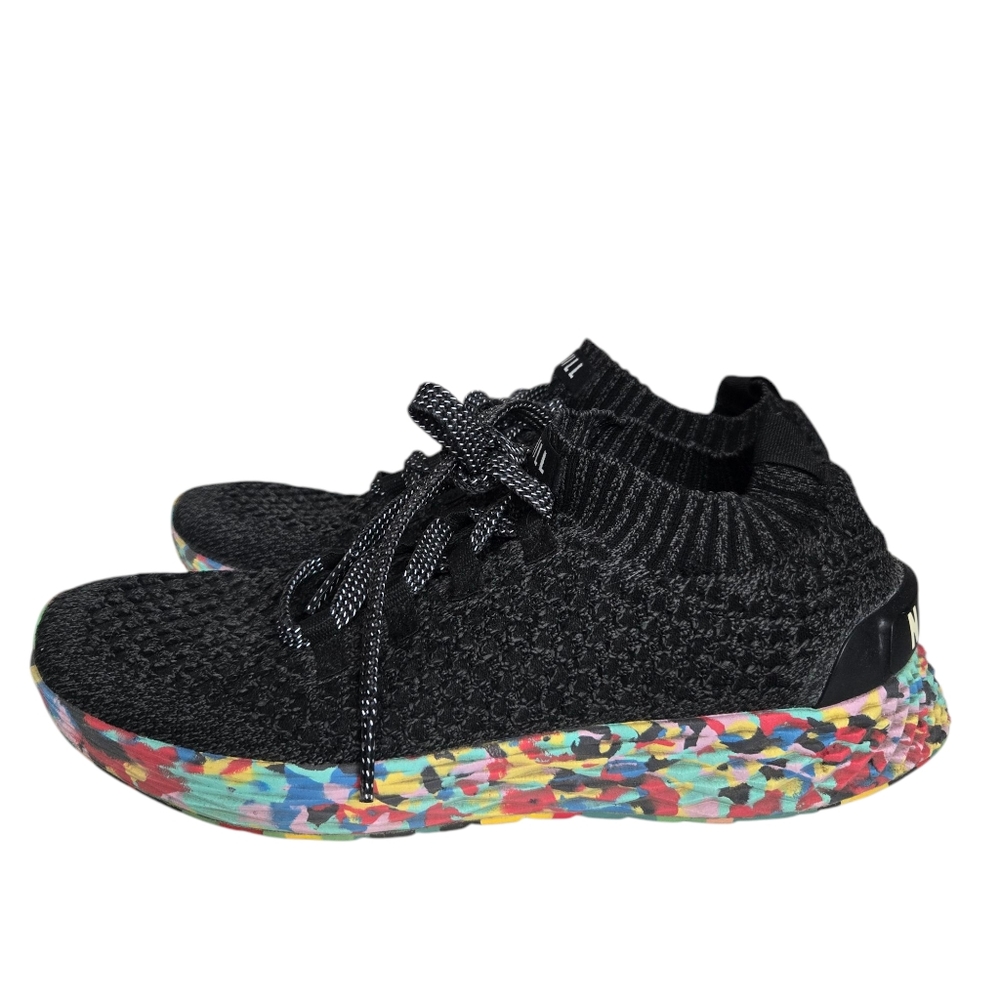 NOBULL W 12 M 10.5 All Day Black Knit‎ Running Training Athletic Sneakers Shoes